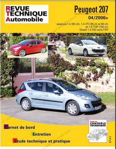Manuel de réparation peugeot 207 { {{ Docautomoto }}