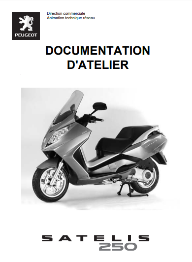 manuel d'atelier Peugeot 250 Satelis { {{ Docautomoto }}