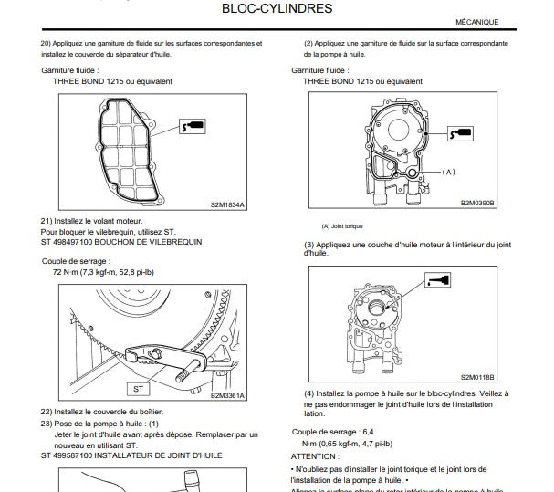 Manuel d'atelier Subaru Impreza WRX STI 2001 2002 en français { {{ Docautomoto }}