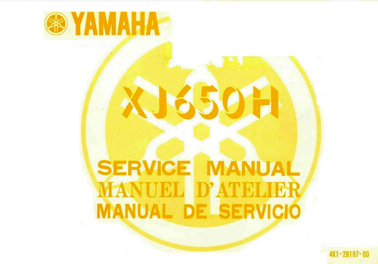 Manuel d'atelier Yamaha XJ 650 1980 { {{ Docautomoto }}