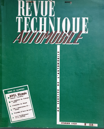 Manuel d'atelier Opel Olympia Rekord 1954 1959 { {{ Docautomoto }}
