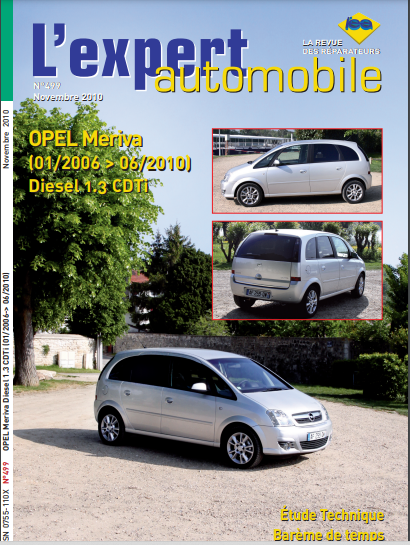 Manuel d'atelier Opel Meriva 2006 2010 { {{ Docautomoto }}