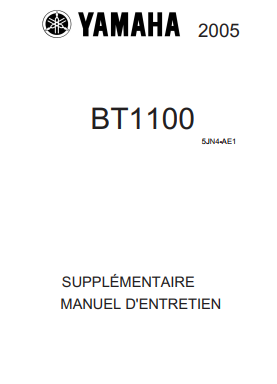 Manuel d'atelier Yamaha Bulldog BT 1100 2002 2006 français { {{ Docautomoto }}