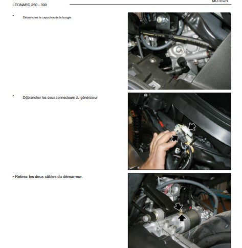 Manuel d'atelier Aprilia Leonardo 250 300 français { {{ Docautomoto }}
