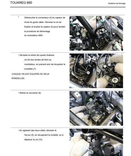 Manuel d'atelier Aprilia 660 Touareg en français { {{ Docautomoto }}