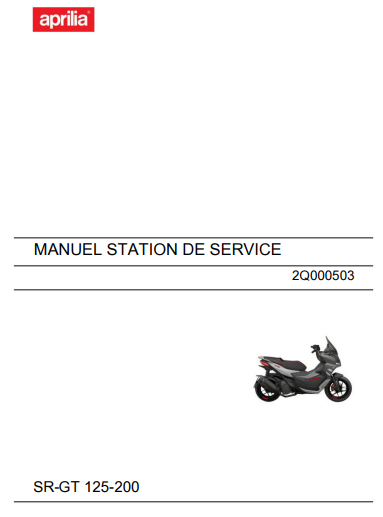 manuel d'atelier Aprilia SR 125 GT 2022 français { {{ Docautomoto }}