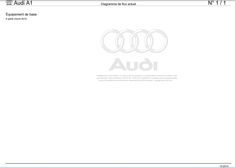 Manuel d'atelier Audi A1 2011 2018 en français { {{ Docautomoto }}