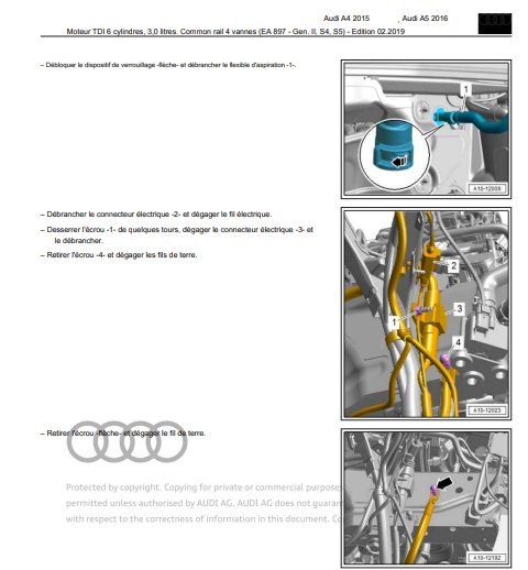 Manuel d'atelier Audi A4 2015 2020 pdf français { {{ Docautomoto }}