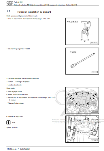 Manuel d'atelier Audi A2 tous modèles en français { {{ Docautomoto }}