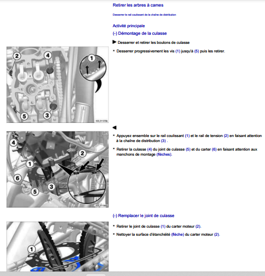 Manuel d'atelier BMW G310 GS K02 2017 2019 français { {{ Docautomoto }}