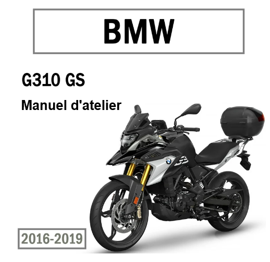 Manuel d'atelier BMW G310 GS K02 2017 2019 français { {{ Docautomoto }}