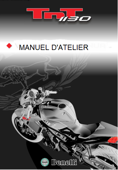 Manuel d'atelier Benelli 1130 TNT français { {{ Docautomoto }}