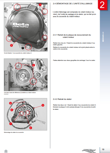 Manuel d'atelier Beta 250 300 RR 2018 2019 français Docautomoto