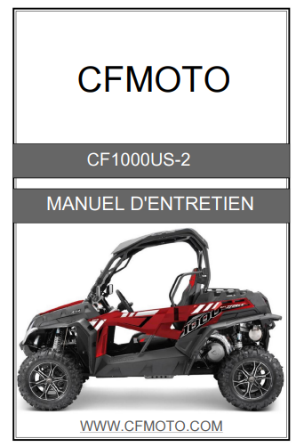 Manuel d'atelier CFmoto zforce 1000 2018 français { {{ Docautomoto }}