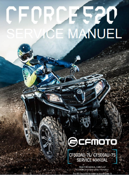Manuel d'atelier CFmoto C Force 520 2016 français { {{ Docautomoto }}