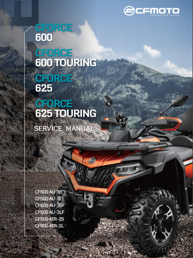 Manuel d'atelier CFmoto 600 625 2018 français { {{ Docautomoto }}