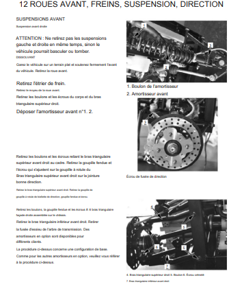 Manuel d'atelier CFMoto CF 800 4x4 2018 français { {{ Docautomoto }}