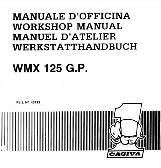 Manuels d'atelier Cagiva 125 cross WMX { {{ Docautomoto }}