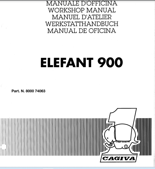 Manuel d'Atelier Cagiva 900 Elefant { {{ Docautomoto }}