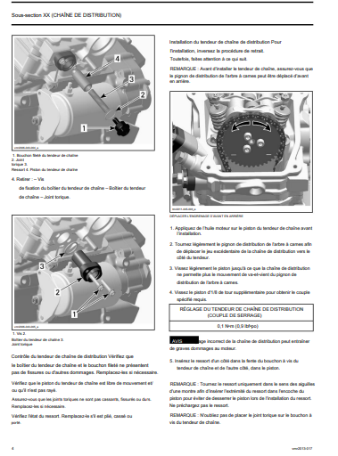 Manuel d'atelier CanAm Outlander 650 1000 2015 français Docautomoto