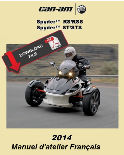 Manuel d'atelier Can Am Spyder 2014 français { {{ Docautomoto }}