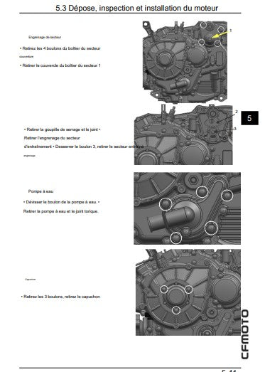 Manuel d'atelier CfMoto CF 400 2012 français Docautomoto