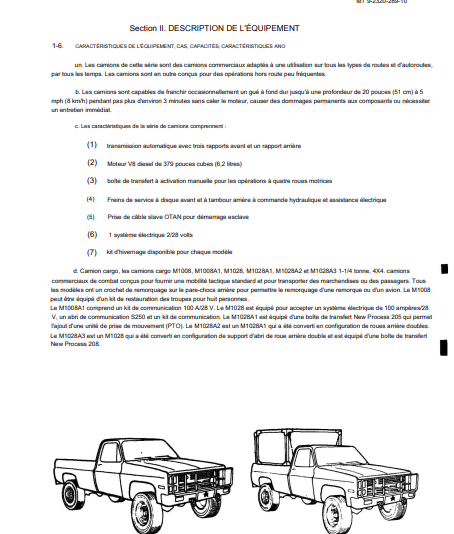 Manuel d'atelier Chevrolet Blazer 6litres 2 Diesel 88 français { {{ Docautomoto }}