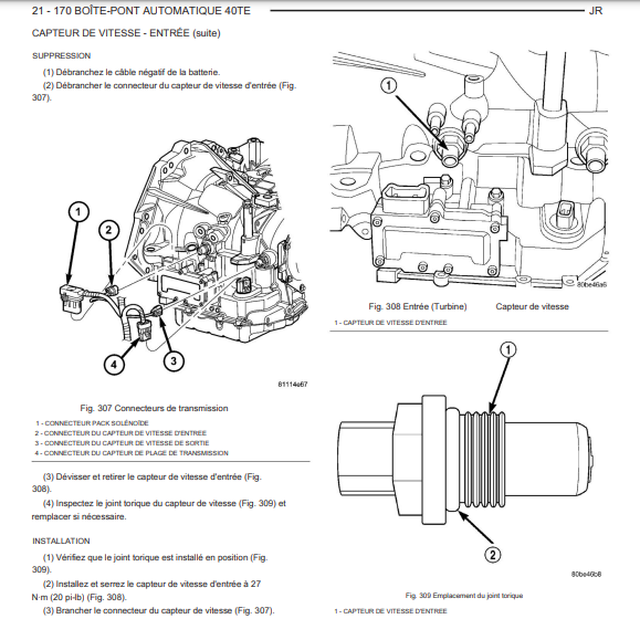 manuel d atelier Chrysler Stratus Sebring 2005 en français { {{ Docautomoto }}