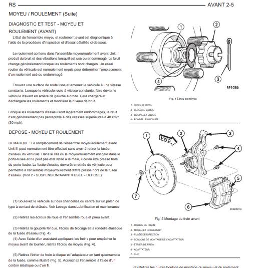 Manuel d'atelier Chrysler Voyager 2000 français { {{ Docautomoto }}