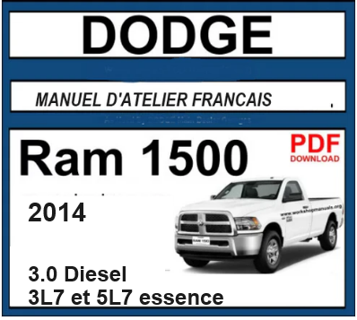 Manuel d'atelier Dodge RAM 2014 français { {{ Docautomoto }}