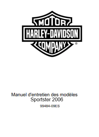 Manuel d'atelier Harley Davidson Sportster 2006 français { {{ Docautomoto }}