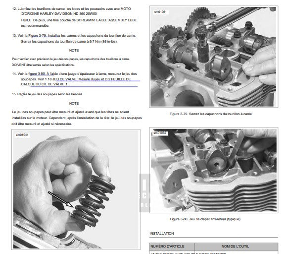 Manuel d'atelier Harley Davidson V-Rod 2013 en français { {{ Docautomoto }}