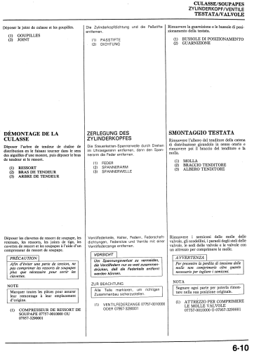 manuels de réparation Honda 600 XLR { {{ Docautomoto }}