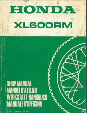 manuels de réparation Honda 600 XLR { {{ Docautomoto }}