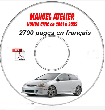 Manuel d'atelier Honda Civic 2001 2005+Coupé +type R français { {{ Docautomoto }}