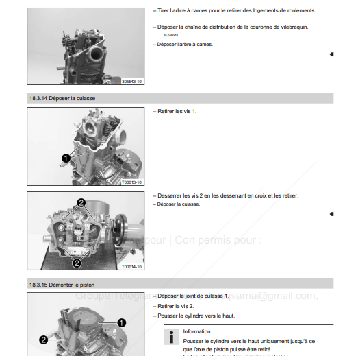 manuel d'atelier Husqvarna 701 supermoto 2016 pdf français { {{ Docautomoto }}