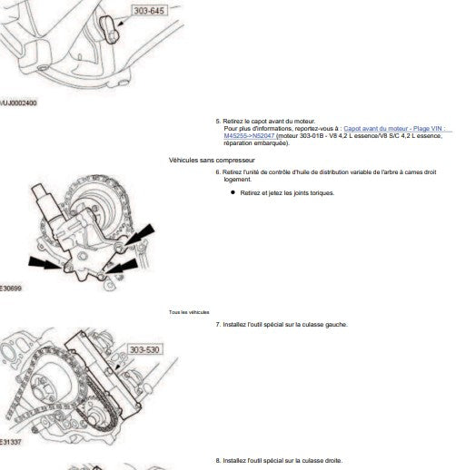 Manuel d'atelier Jaguar V8 4.2 2011 français Docautomoto