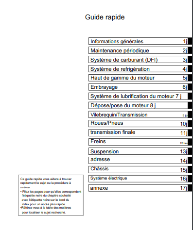 Manuel d'atelier Kawasaki 400 Ninja 2018 français Docautomoto