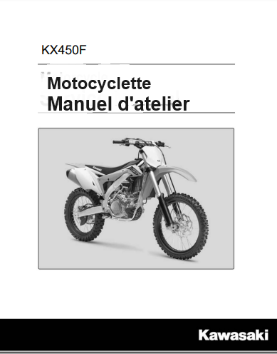Manuel d'atelier Kawasaki 450 KXF 2016 français { {{ Docautomoto }}