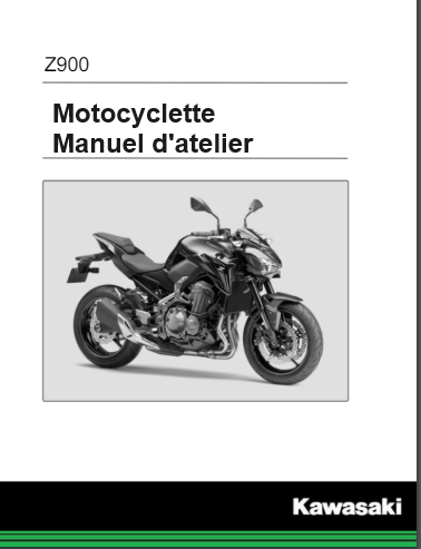 Manuel d'atelier Kawasaki Z 900 2018 français { {{ Docautomoto }}