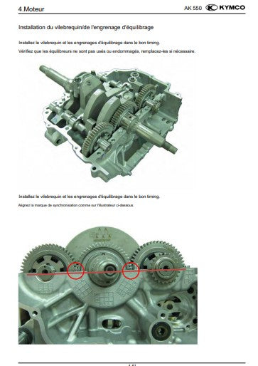 Manuel d'atelier Kymco AK 550 français { {{ Docautomoto }}