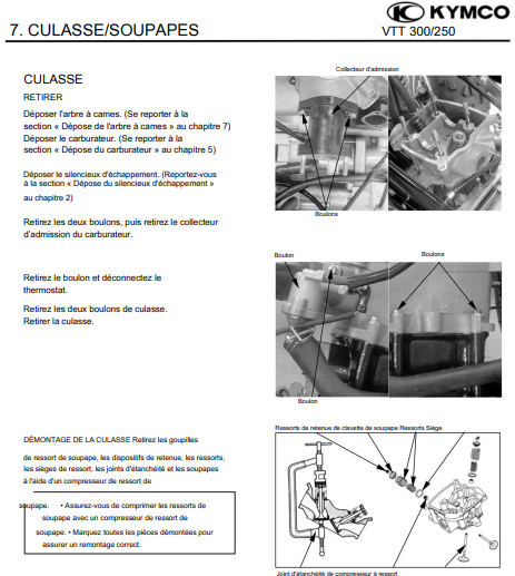 Manuel d'atelier Kymco Maxxer 250 300 2005 français { {{ Docautomoto }}