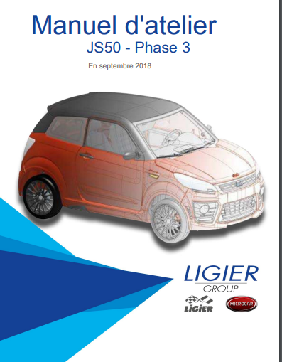 Manuel d'atelier Ligier JS 50 2019 { {{ Docautomoto }}