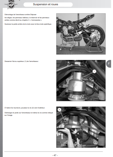 Manuel d'atelier MV Agusta Brutale 675 800 Dragster 2014 français { {{ Docautomoto }}