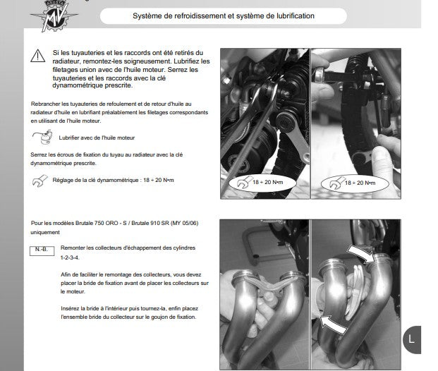 Manuel d'atelier MV Agusta Brutale toutes versions français { {{ Docautomoto }}