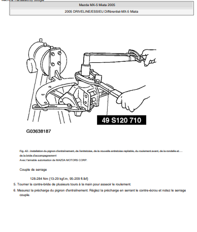 Manuel d'atelier réparation Mazda MX 5 2005 français { {{ Docautomoto }}