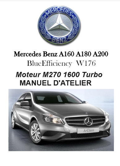 Manuel d'atelier Mercedes Classe A W176 2012 { {{ Docautomoto }}