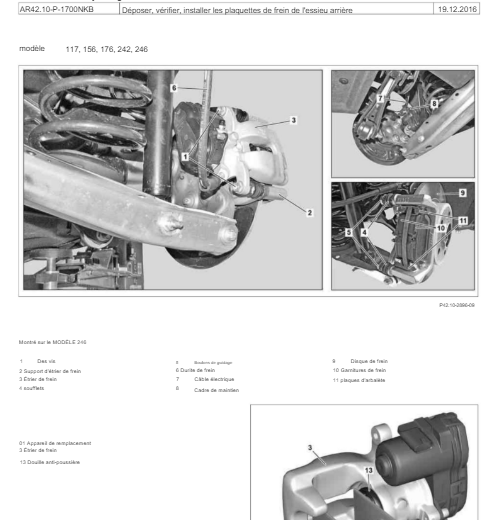 Manuel d'atelier Mercedes Classe A W176 2012 { {{ Docautomoto }}