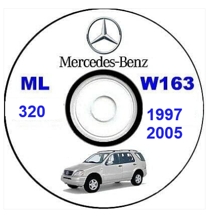 manuel d'atelier Mercedes ML 320 1997 2005 anglais français { {{ Docautomoto }}