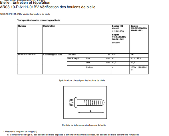 Manuel d'atelier Mercedes S500 W220 français { {{ Docautomoto }}